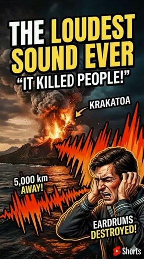 The Loudest Sound Ever… Killed People 😨🔊 #facts #loudsound
