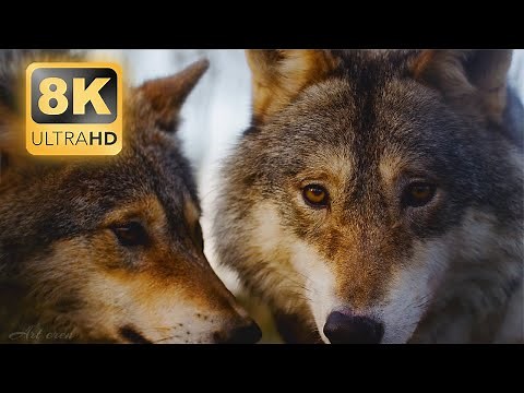 REAL WOLVES 8K Ultra HD - Wolf Videos in Stunning 8K Quality
