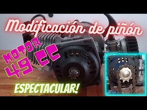 motor 49cc 2 tiempos modificacion de piñon\\\\2 stroke engine modification