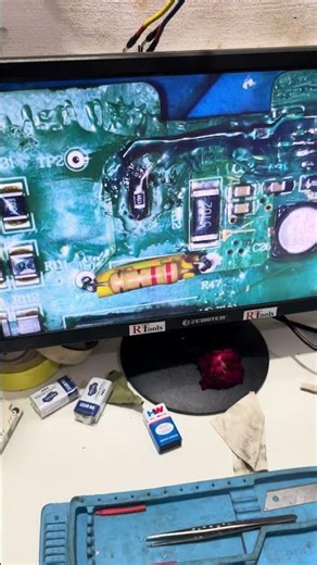 SMPS Fault Finding & Component Replacement. #shortsfeed