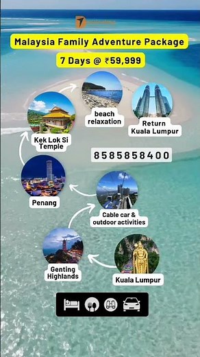 Malaysia Family Adventure Tour 2026 | 7 Days @ ₹59,999 | Genting, Penang & KL Fun!