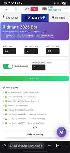 2026 automated bot #deriv #binarytool #derivforbegginers #fyp #trendingvideo