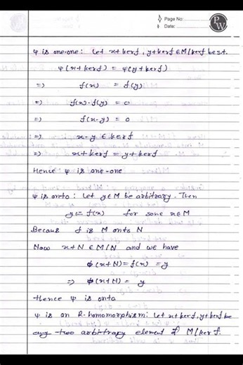 Fundamental Theorem of R Homomorphism | MSc Math Notes