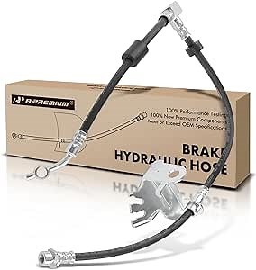 A-Premium Front Driver Brake Hydraulic Hose Compatible with Select Land Rover Models - Discovery 2017, For Range Rover/Range Rover Sport 2014-2017 - Replace# LR079543