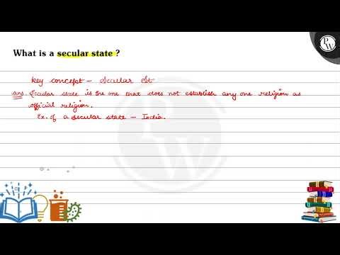 What is a secular state?