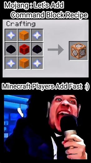 Command Block Recipe 🤫.#minecraft #strangerthings5 #minecraftmemes .