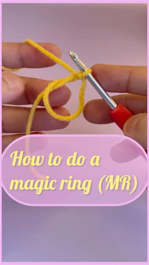 How to do magic ring (MR) | crochet basics