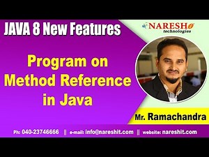 Java 8 Features Tutorials | Program on Method Reference in Java | by Mr.Rama Chandra