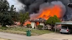 Gas leak causes Houston house explosion, fire officials say; home lifted off foundation