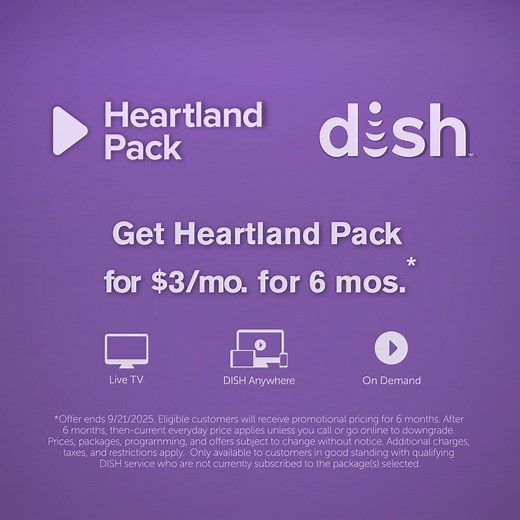 37K views | The Heartland Pack is perfect for the whole family! Catch all new premieres, original series and more! | DISH | Facebook
