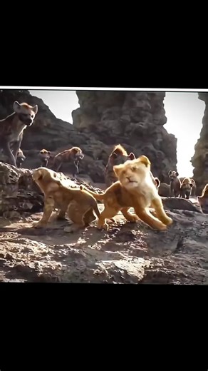 Simba's Roaring Action in The Lion King
