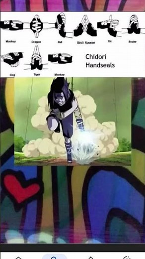 Kakashi,s chidori hand signs #anime