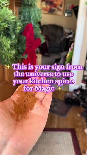 Hey witches! It’s your friendly Kitchen Witch here. This is your sign from the universe to use your spice cabinet for witchcraft 💜
