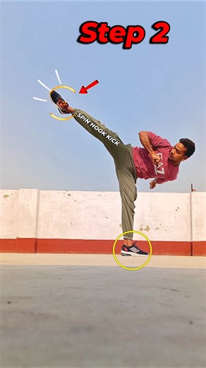 From Low Kick to KO Spin Hook Kick 💥 Easy Tutorial #shorts #taekwondo
