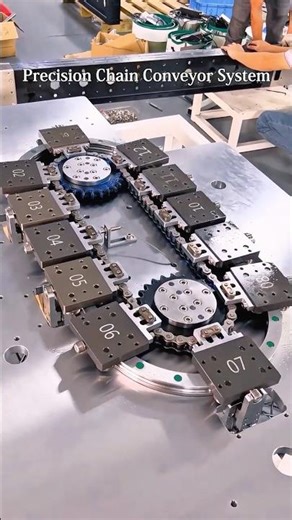 Precision annular chain | ±0.02mm | Closed-loop conveying | High load capacity | Low vibration