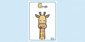 Giraffe Poster Display