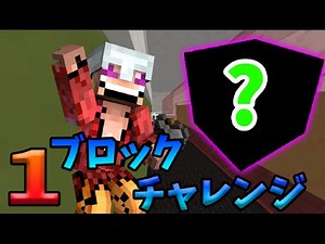 【マインクラフト】 1ブロックチャレンジ!!!!! ~カスタムマップ~