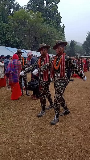 Coordinated Dance Performance in Camouflage Uniforms