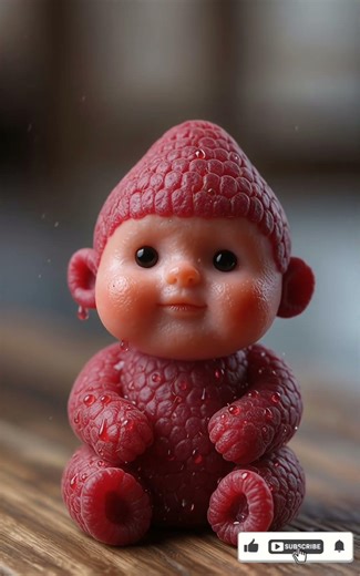 Cute Raspberry Tries a Spoonful 🍓🥄