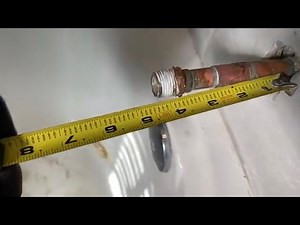 How to EXTEND and REPLACE pipe for shower faucet Spout.