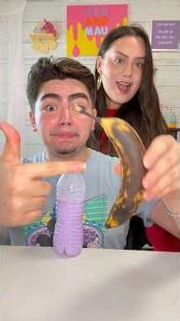 Flip The Bottle To Win Delicious Banana 🤪🍌#shorts