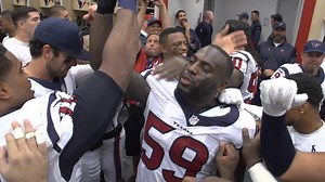 "Family on 3!" Watch Bill O'Brien's postgame victory speech to the team. | Houston Texans