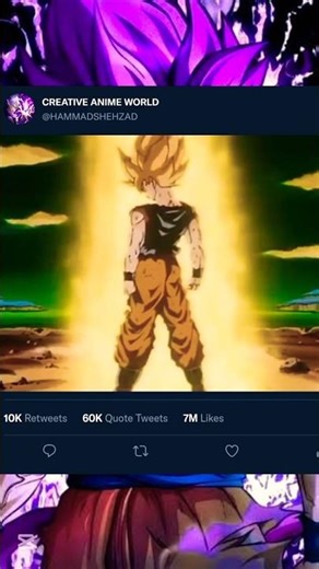 Goku transforming into ssj first time👑 #anime #goku #dragonball