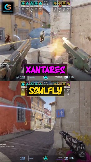 Counter B Rush with Flash! Aurora's Inferno #Shorts #cs2clips