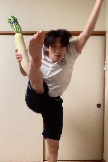 よい子は真似しないでね。 #花巻東高校ダンス部 #けんぢ #fyp