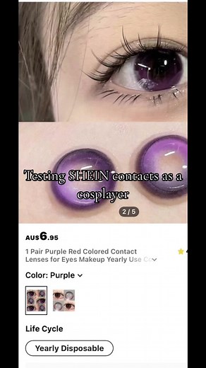 Testing SHEIN Contacts as a Cosplayer