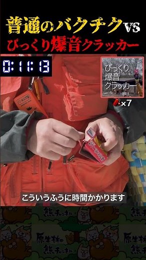 【どっちが速い？】普通のバクチクvsびっくり爆音クラッカー