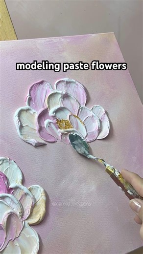 This is your sign to use modeling paste |CAMILLA CREATIONS #camillacreations #painting #texturedart