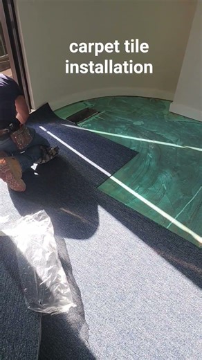carpet tile installation California #flooring #carpet #tiles #installation #fyp
