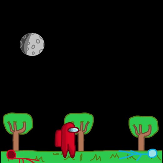 Stickmen vs Among us