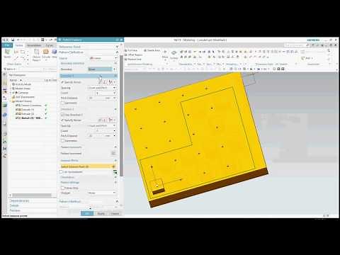 SIEMENS NX 11: PATTERN FEATURE | LINEAR PATTERN
