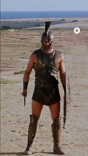 A scene from the movie "Troy" (2004) starring Brad Pitt