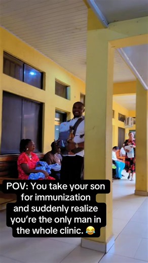 I took my son for his immunization today… and I was the ONLY MAN there. 😭😂 All the women were looking at me like: “Wait… a man actually came to the clinic with his child?” 😂 Ladies, why were you all looking at me? 👀🤣 And dads… where are you people? 😂 Would you take your child for immunization yourself, or leave that job for Mum? 👇 #goviral #fyp #tiktok #foryoupage #fyppppppppppppppppppppppp @Jumialurd