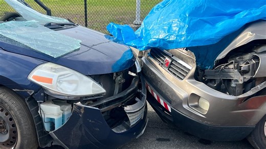 Xavier High School students get firsthand look of mock car crash ahead of prom night