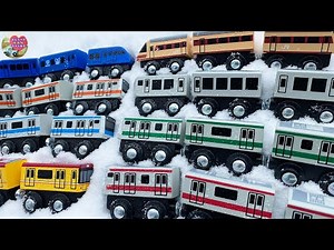 Train wooden toys | Puzzle on the snow | Children's toys videos