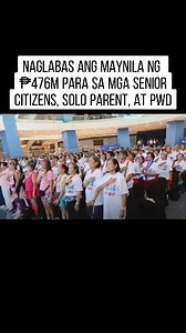 NAGLABAS ANG MAYNILA NG P476M PARA SA MGA SENIOR CITIZENS, SOLO PARENT, at PWD #seniorcitizens #PWD #highlightseveryone #highlights2025 #highlights #highlightseveryonefollowers | Glenda Tutorial