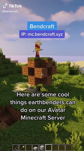 Join Bendcraft Avatar Minecraft Server for Earthbending Fun