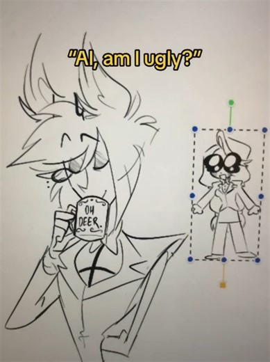 AL SOY FEA? Animacion Original: https://www.tiktok.com/@skitzzle/video/7346037742670794027 Animator: skitzzle #HazbinHotel #alastor #animation #memes #charlie