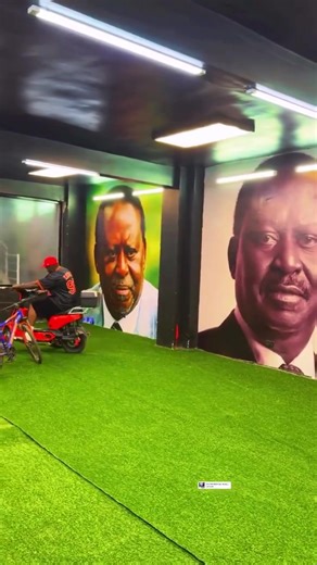 Khaligraph Jones honors late Raila Odinga with multiple murals inside his mansion. | Gusii Checkpoint