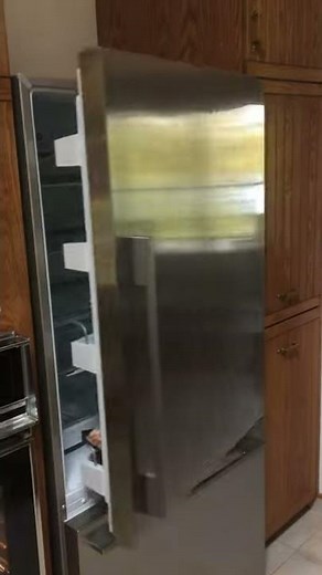 how fisher paykel fridge door closes when its new.