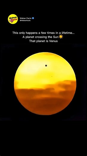 Rare footage of a Planet Crossing The Sun😳