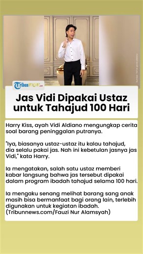 Jas Vidi Aldiano Dipakai Ustaz untuk Tahajud selama 100 Hari, Begini Kata Ayah Mertua Sheila Dara