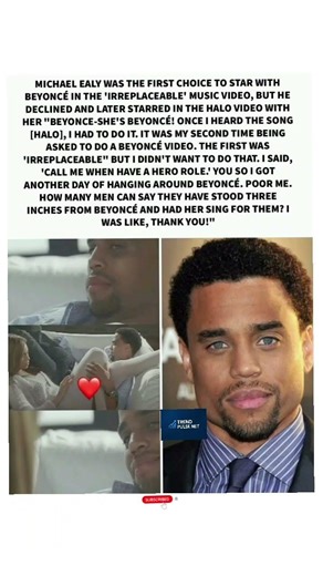 Michael Ealy Reveals Why He Skipped Beyoncé’s “Irreplaceable” Video 🎬💖#fyp #shorts
