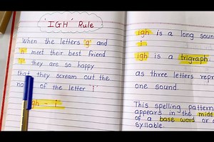 227K views · 3.1K reactions | igh rule When the letters 'G' and 'H' meet their friend 'I' they are so happy that they call out name of letter T. So, the sound of '-igh' is long i. -igh is a trigraph (three letters together making one sound) that makes a long 'i' sound. Follow our YouTube channel for more information https://youtube.com/ @geniusphonicsandgrammarcla1720? si=5TBQj4Pfjuh4tSF6 Share your favorite 'igh' word in the comments below | Genius Phonics and Grammar Classes | Facebook