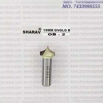 Brazed Carbide OVOLO Cnc Router Bit For Half Round Carving on MDF & Wood - Sharav Corporation