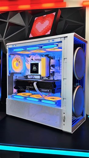 Fully Built RGB Beast | Digital CPU Cooler with Live Temp Display #rgbfusion #corsairx #argb #rgbram